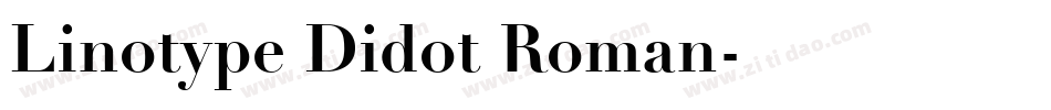 Linotype Didot Roman字体转换